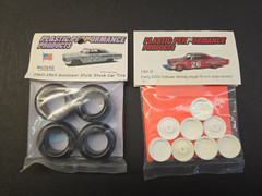PPP, ’60s Holman Moody 9′ wide wheels & Goodyear Style Stock Car Tires, 1/25