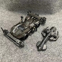 Tamiya 4WD Jedi 8G FMA Chassis Dual Shell Matte Metal Black Painted Car