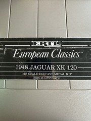 Sealed New ERTL 1948 Jaguar XK 120 Metal Kit (with Plastic Parts) 1:18 Scale