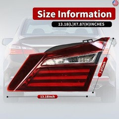 HO2803109 Inner Halogen Tail Light Passenger Side Compatible with 2016 2017