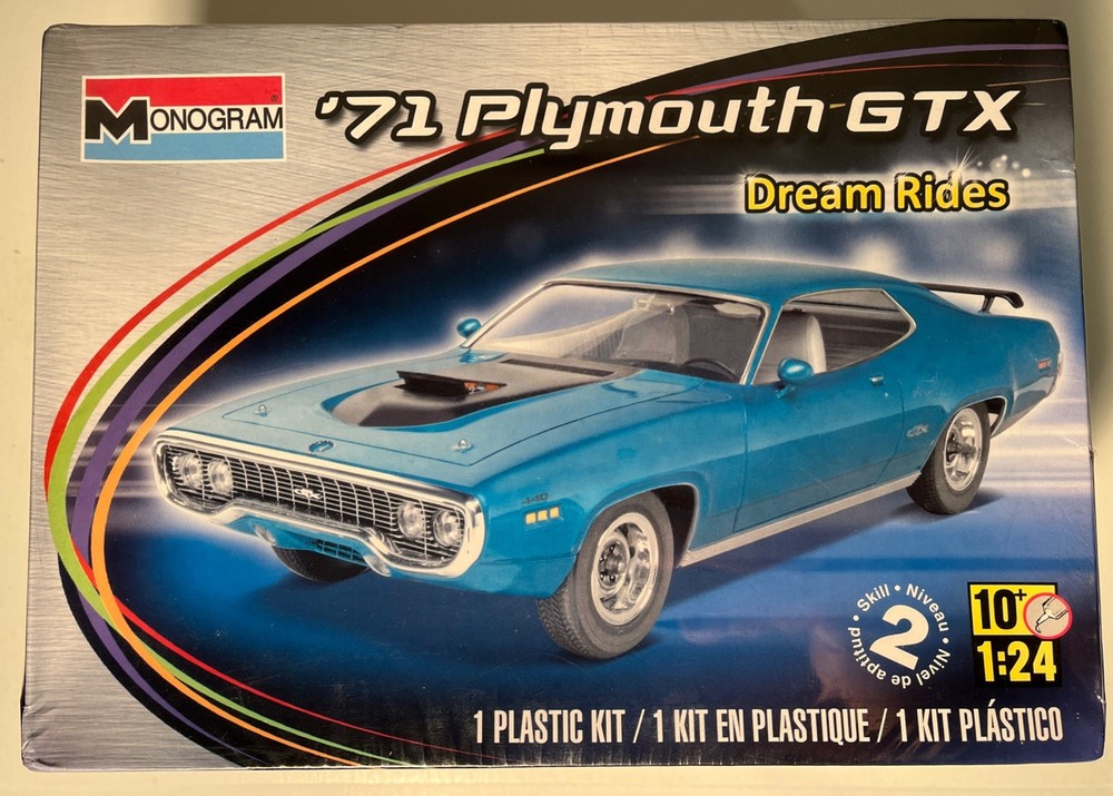Monogram ’71 Plymouth GTX 1:24 Dream Rides Model Kit #4016, Sealed (B263)