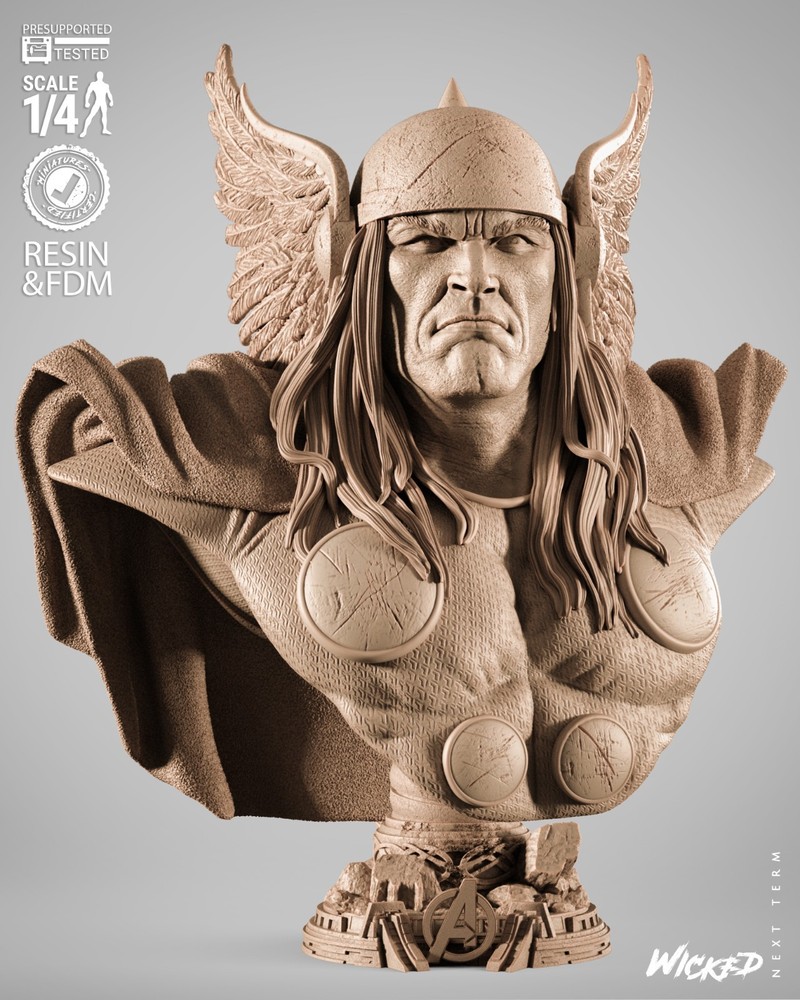 Thor Retro Comic Bust model kit unassembled unpainted see Description