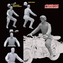 Freedom 16005SP 1/16 WWII German Military Motocycle R75 & Sidecar & Rider Figure