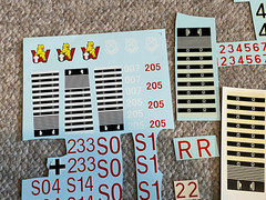TAMIYA 1/16 1/15 BANDAI? ARCHER TIGER PANTHER ARMOR TANK DECAL SHEET LOT
