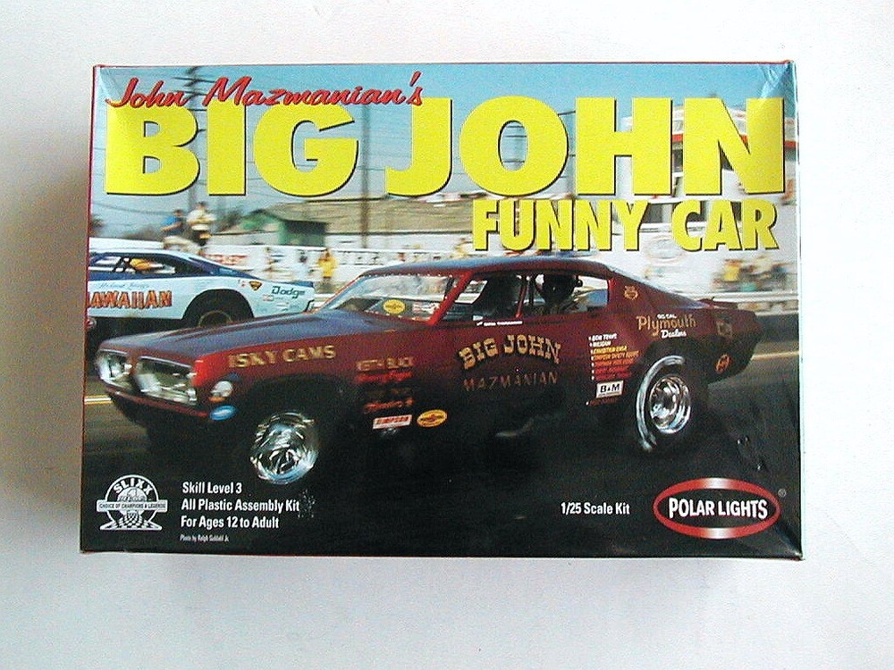 FACTORY SEALED Polar Lights John Mazmanian’s Big John Funny Car #6504