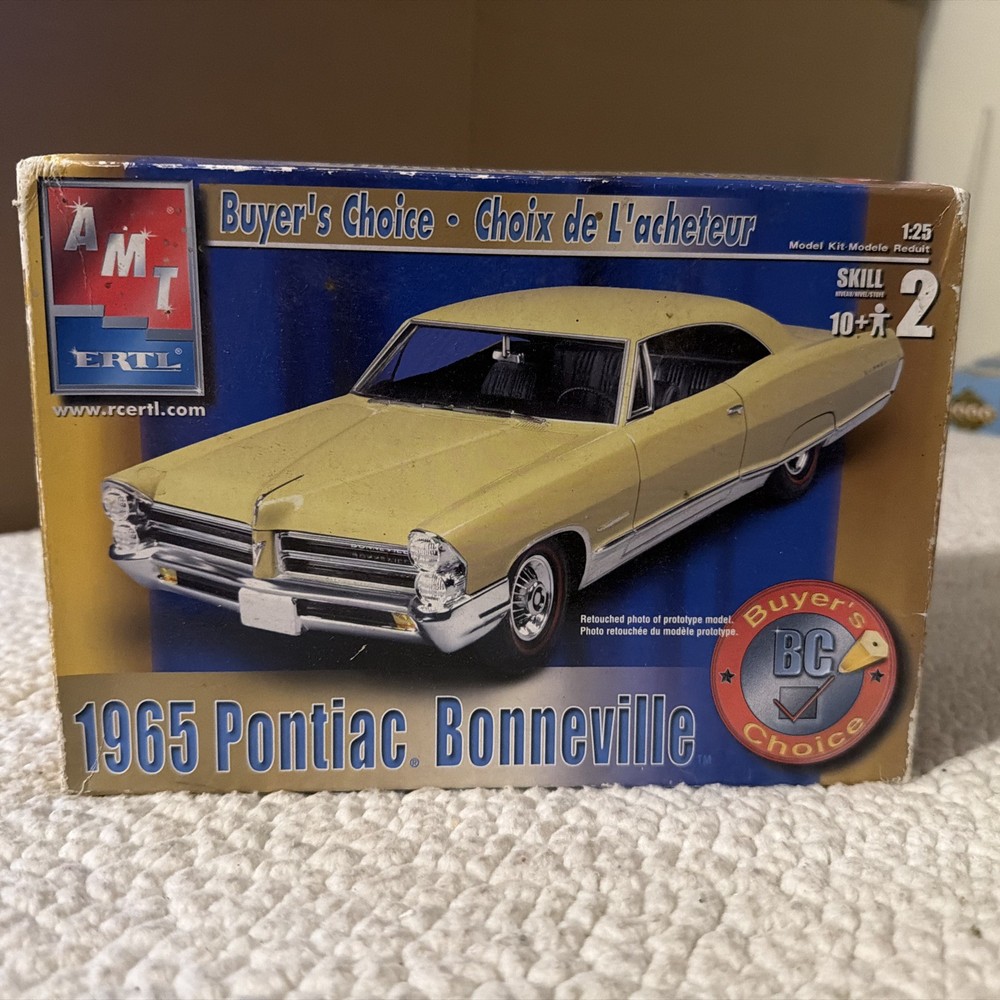 1965 Pontiac Bonneville Buyer’s Choice AMT 38174 Plastic Model Kit 1:25 Sealed