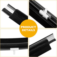 Outer Front & Rear Door Window Belt Weatherstrip Seal Kit Compatible with 2000-2