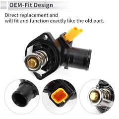 Inner Car Thermostat for Peugeot 207 1007 for Citroen C2 C3 Durable Engine
