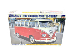 Hasegawa Volkswagen Model Kit 1963 Type 2 Micro Bus 23 Window 1:24 Scale 21210