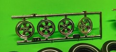63 1963 Chevy Impala SS 409 1/25 AMT Whitewall Firestone Tires 5 Spoke Mag Rims