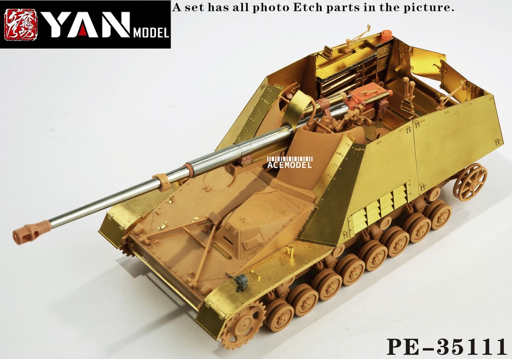 1/35 German Sd.Kfz.164 Nashornor Full PE Set w/Barrel for Border/Tamiya/Dragon