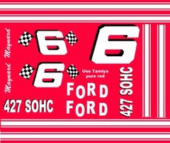 #6 MAYNARD TROYER FORD 1/25th – 1/24th Scale WATERSLIDE Nascar DECAL