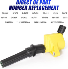 Set of 8 DG508 Ignition Coils and SP479 Spark Plugs for 5.4 V8 1998 1999 2000…