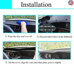 Yiz Dash Cover Mat Custom Fit for Nissan Kicks/Kicks E Power Dashboard Pad