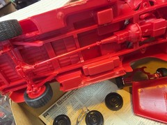 MONOGRAM 1955 FORD PICK-UP STROHMOBILE 1:24 MODEL KIT Partially Completed.
