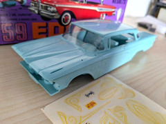 ULTRA RARE! ORIGINAL VINTAGE AMT 1959 EDSEL CORSAIR JR KIT *100% COMPLETE *L@@K!