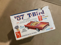 vintage 1962 issue AMT T2257 1957 Ford Thunderbird 57 T-Bird parts