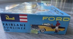 FORD FAIRLANE SUNLINER Revell Model Car Kit 1242 1/32 Partially Painted/Built