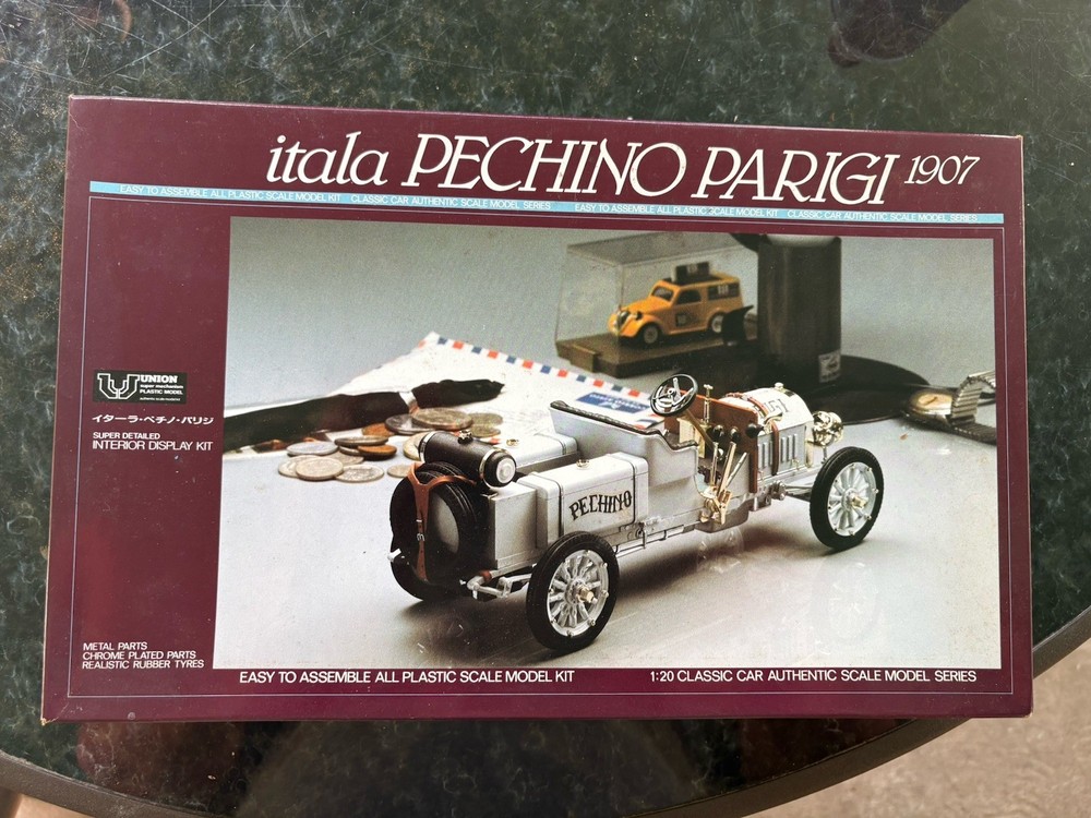 Union Itala Pechino Parigi 1907 1/20 Scale Model Kit Open Box