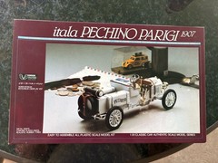 Union Itala Pechino Parigi 1907 1/20 Scale Model Kit Open Box
