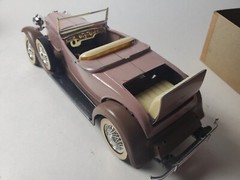 Vintage Hubley 1930 Packard Roadster 1:20 Parts Metal Model Car Kit Built Lot