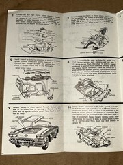 1960’s SMP 1960 Corvette 3-in-1 Customizable Model Kit Instructions Sheet