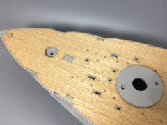 CY20002 Wooden Deck for Trumpeter 03701 1/200 Scale USS Arizona BB-39 Model
