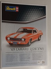 69 1969 Chevy Camaro Z28 SS 1/12 Instruction Sheet Revell