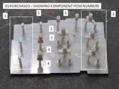13 off, Various, 3D Print Resin, Model Car Brake Fittings, Various Scales
