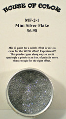 HOUSE OF KOLOR MF-2-1 MINI SILVER METAL FLAKE PAINT ADDITIVE 4 MODEL CARS