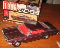 AMT 1966 Chevy Impala SS HT 3-in-1 Kit #6726 Stock Survivor Nice Built in Box 66
