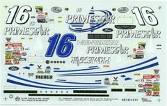 Slixx 1311 #16 Primestar 1998-Ted Musgrave Nascar decal
