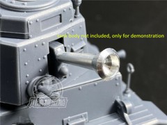Q Edition German Panzer 38T Tank Metal Gun Barrel+Shells Kit for Meng WWT-011