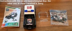 #45-1010 – Revell – Junior Kit – Police Off Road Vehicle 1:20 Plastic Kit – USED