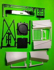 Mack DM800 Heavy Duty 1/25 hood grill fenders chrome bumper semi big rig tractor