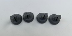 4pc 1/24 1/25 Resin Brake Master Cylinder Kit Dual Reservoir Custom Model Parts
