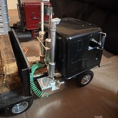 Mack Peterbilt 359 Kenworth GMC Custom Tractor Trailer Large Lot 1:25 Forklift