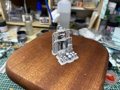 1 /700 island structure of the U.S. Nimitz-class aircraft carrier Unpainted