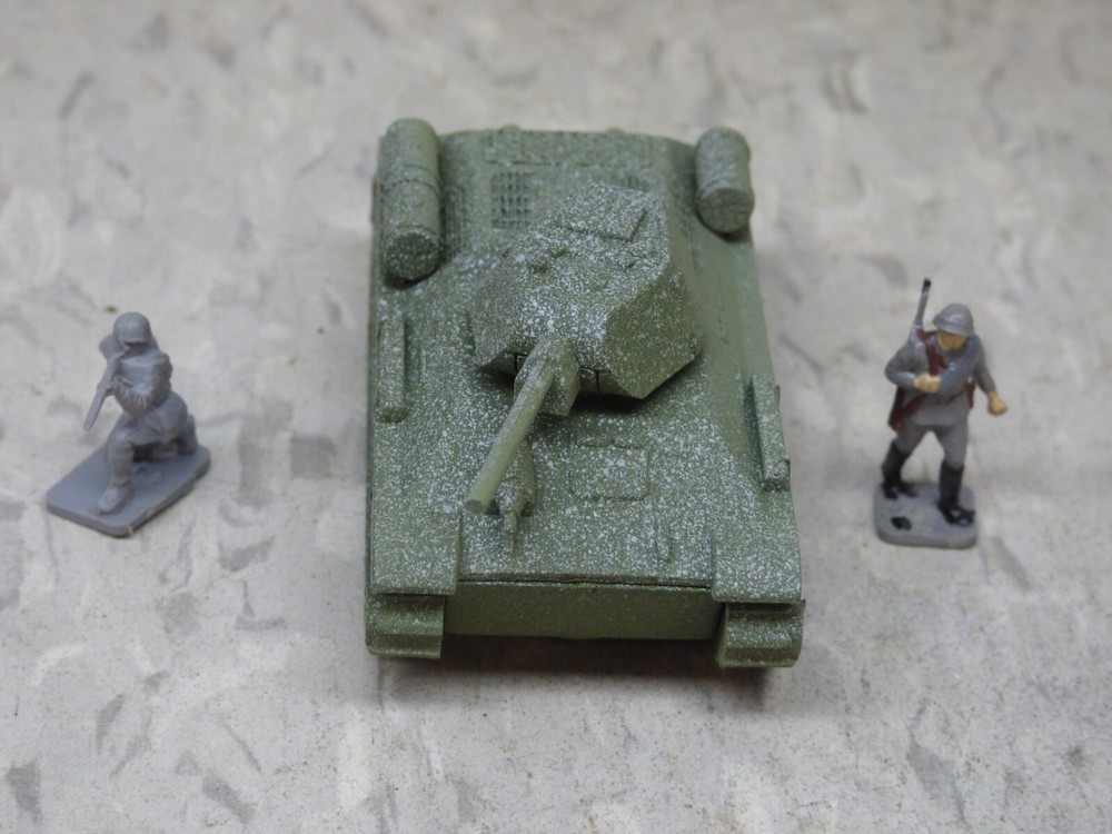 MIR / Roco Minitank Compatible WWII Russian T-34/76 & Airfix Soldiers Lot#7403B©