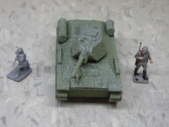 MIR / Roco Minitank Compatible WWII Russian T-34/76 & Airfix Soldiers Lot#7403B©