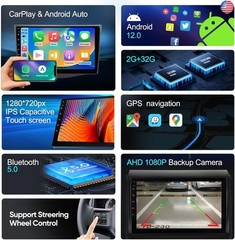 Car Stereo Radio for Toyota Tacoma 2005-2015 9 inch Touch Screen with Wireless