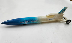 The Blue Flame Land Speed Natural Gas Rocket Car Promo Model Toy 1970s RARE!