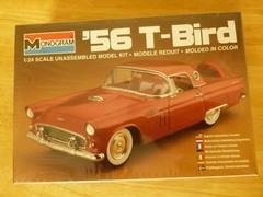 MONOGRAM 1956 FORD T-BIRD 1/24 Scale Kit #2289 Molded In Red -Factory Sealed