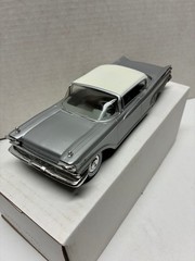 VINTAGE ORIGINAL AMT 1/25 SCALE 1959 MERCURY HT SILVER/WHITE DEALER PROMO