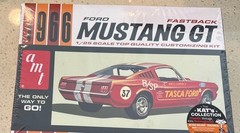 AMT Skill 2 Model Kit 1966 Ford Mustang GT Fastback 1/25 Scale – Red