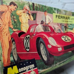 Monogram Ferrari 275P 1/24 Model Kit Open Incomplete Vintage Race Car