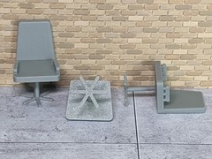 1/24 1/25 Scale Office Chair – For car shop/office diorama – G Scale (set of 3)