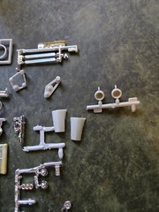 Assorted Parts from AMT 40 Ford Rides Magazine Custom WOODIE 1:25 Kit STK TR6