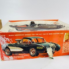 Vintage MPC 1956 1957 Chevrolet Corvette Model Kit Box Instructions Parts Pieces