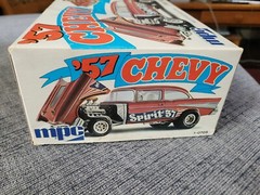 MPC 1957 Chevy Flip Nose SPIRIT OF 57 1/25 Scale 1975 Model Kit Sealed Inside.